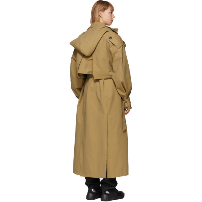 ADER error Beige Amron Trench Coat ADER error