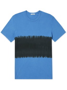 James Perse - Striped Cotton-Jersey T-Shirt - Blue