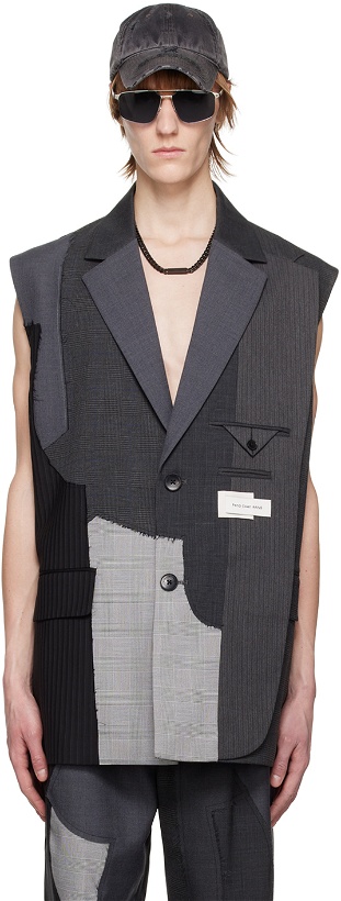 Photo: Feng Chen Wang Gray Patchwork Vest