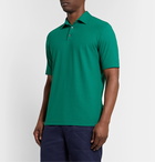 Incotex - Ice Cotton-Jersey Polo Shirt - Green