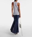 Jean Paul Gaultier Ribbed-knit cotton jersey tank top