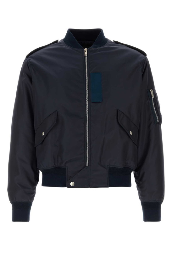 Photo: Givenchy Navy Blue Nylon Bomber Jacket