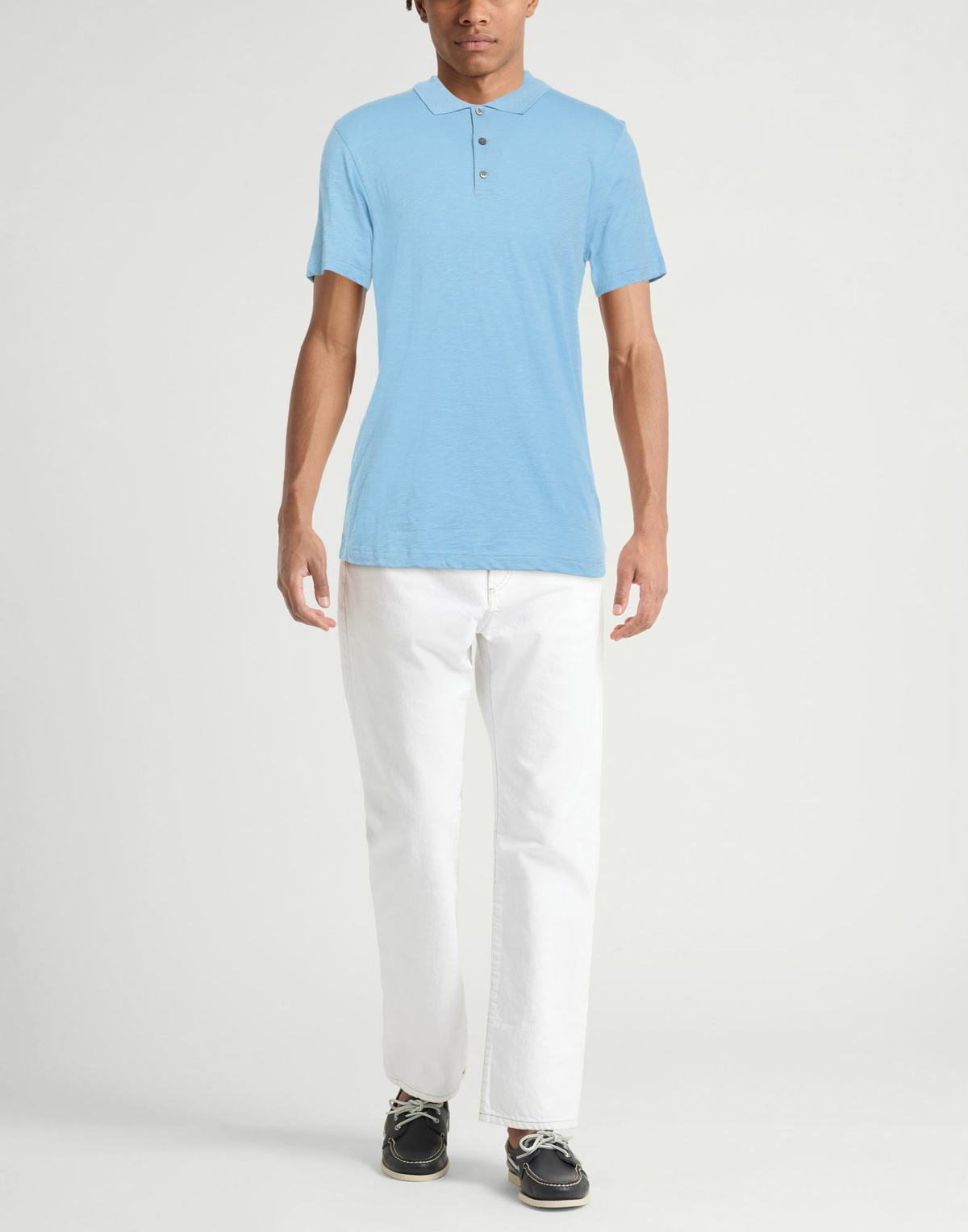 Theory Mens Polo shirt in Light blue