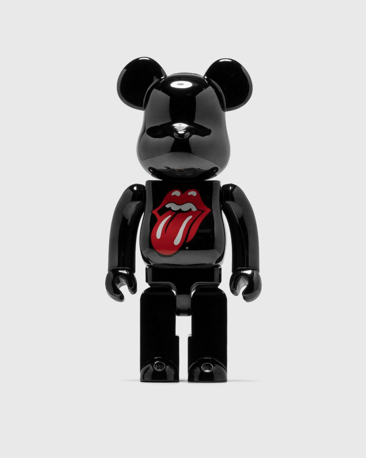 Medicom Bearbrick 1000% The Rolling Stones Logo Black Chrome Black Toys ...