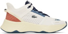 Lacoste White & Navy Court-Drive Sneakers