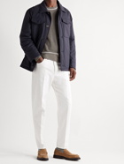 BRUNELLO CUCINELLI - Padded Cotton and Nylon-Blend Jacket - Blue