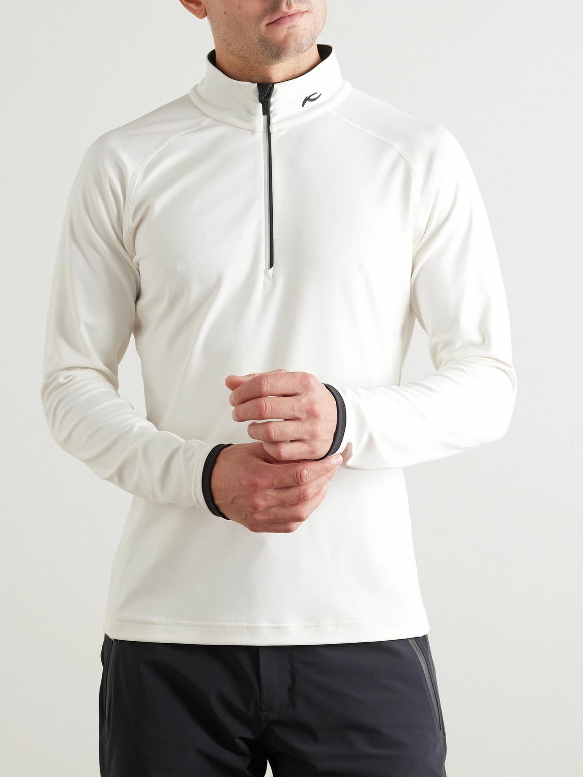Kjus - Feel Stretch-Jersey Half-Zip Ski Mid-Layer - White