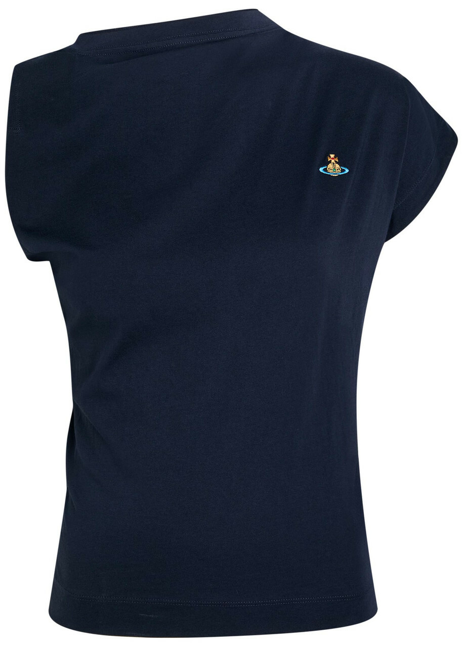 Vivienne Westwood Hebo Asymmetric Cotton top Navy