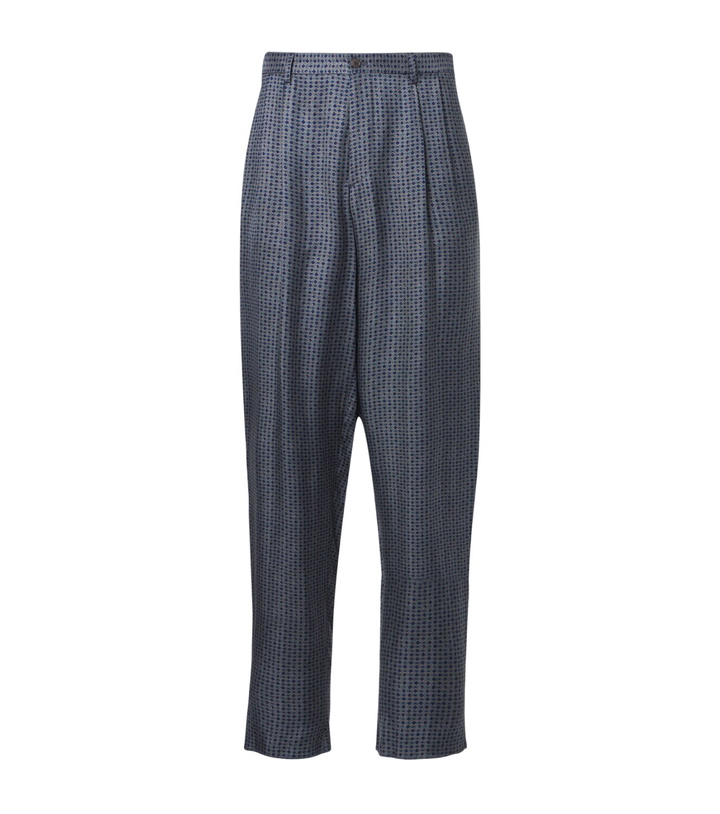 Photo: Giorgio Armani Pleated printed tapered pants