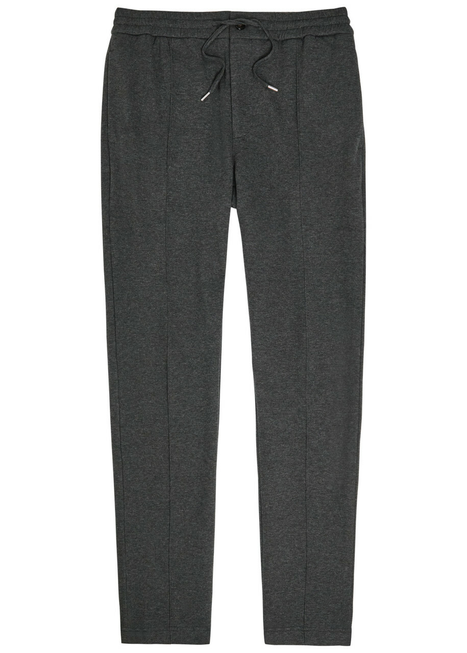 Aurélien Cotton-blend Trousers Charcoal