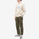 Daily Paper Men's Pelaz Intarsia Logo Crew Knit in White Sand