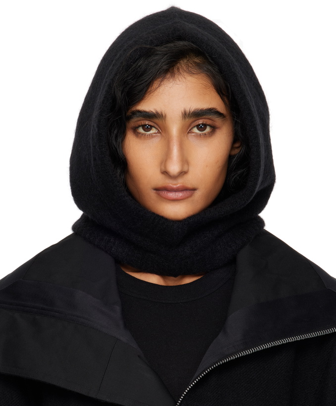 Photo: Rick Owens Black Concordians Alpaca Knit Hood