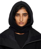 Rick Owens Black Concordians Alpaca Knit Hood