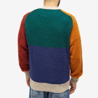 Howlin by Morrison Men's Howlin' Firecracker Colour Block Crew Knit in Forest