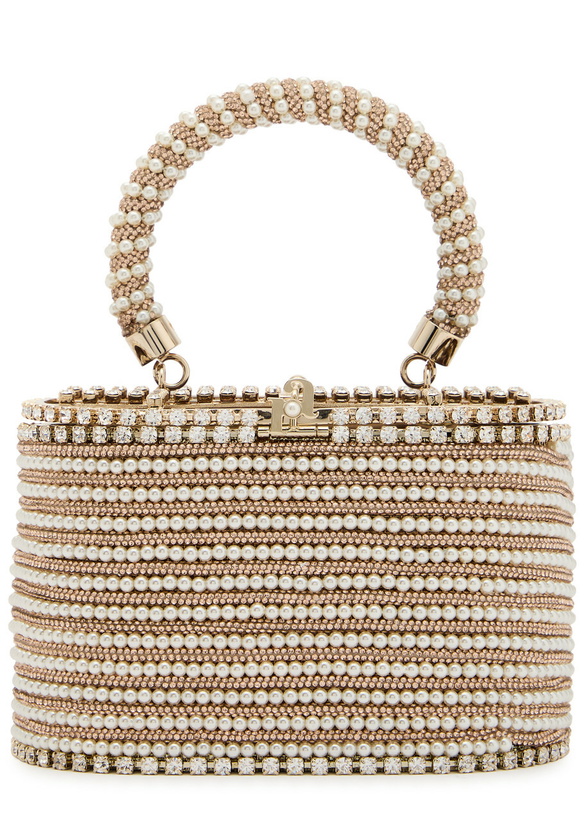 Photo: Rosantica Holli Libellula Mini Embellished Cross-body bag - Pink - One Size