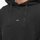A.P.C. Men's Larry Logo Hoody in Black