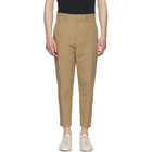 Neil Barrett Beige Textured Cotton Trousers