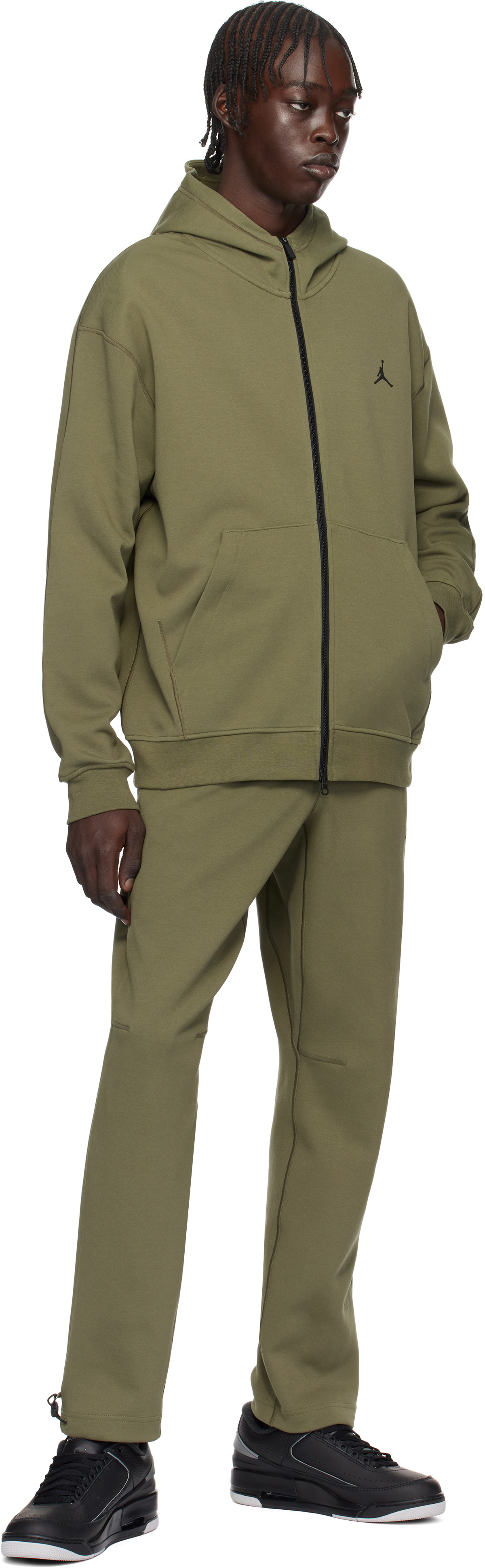 Nike Jordan Khaki Jordan Sport Hoop Fleece Sweatpants