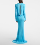 Tom Ford Open-back crêpe jersey gown