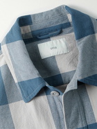 Onia - Blanket Checked Cotton-Twill Overshirt - Blue