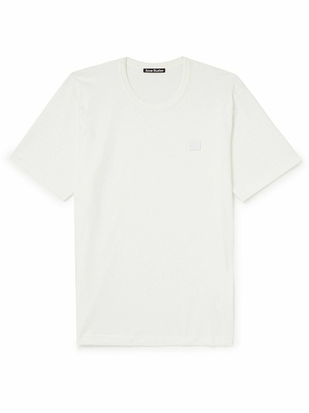 Photo: Acne Studios - Exford Logo-Appliquéd Cotton-Jersey T-Shirt - White
