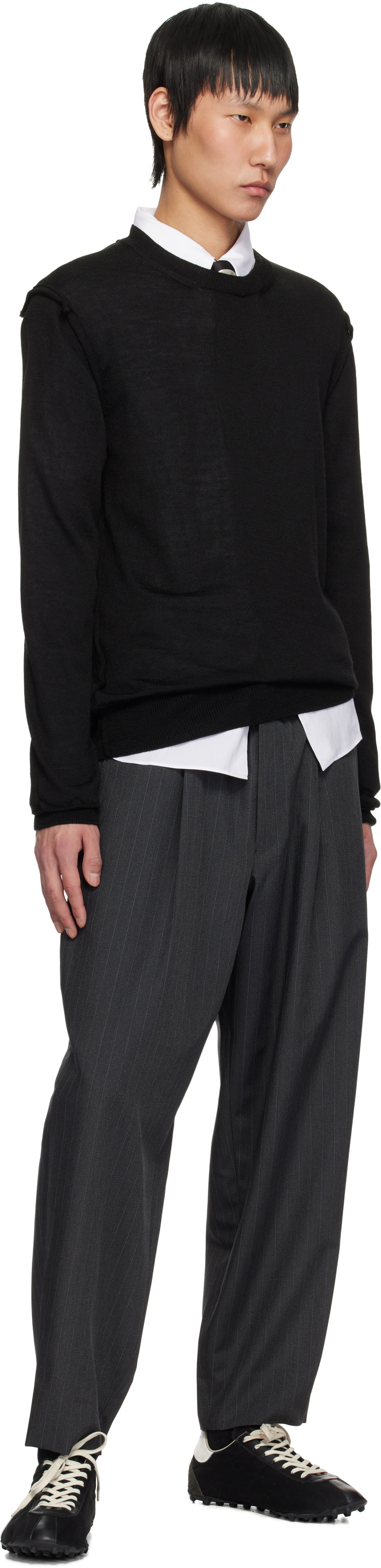 Comme des Garçons Homme Deux Black Crewneck Sweater