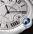 Cartier - Ballon Bleu Automatic 42mm Stainless Steel and Alligator Watch - Men - Silver