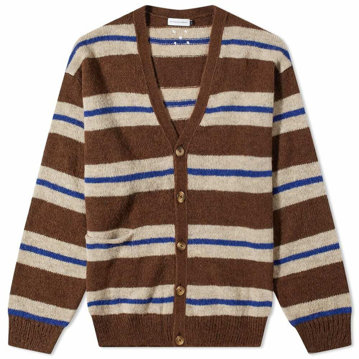 Photo: Pop Trading Company Men's Striped Cardigan in Rain Drum