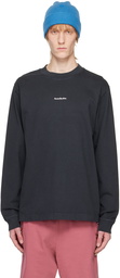 Acne Studios Black Printed Long Sleeve T-Shirt