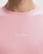 Maison Kitsune Maison Kitsune Embroidered  Relaxed Tee Shirt Pink - Mens - Shortsleeves