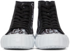 Fendi Black & Transparent FF Vertigo 'Fendi Force' High-Top Sneakers