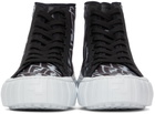 Fendi Black & Transparent FF Vertigo 'Fendi Force' High-Top Sneakers