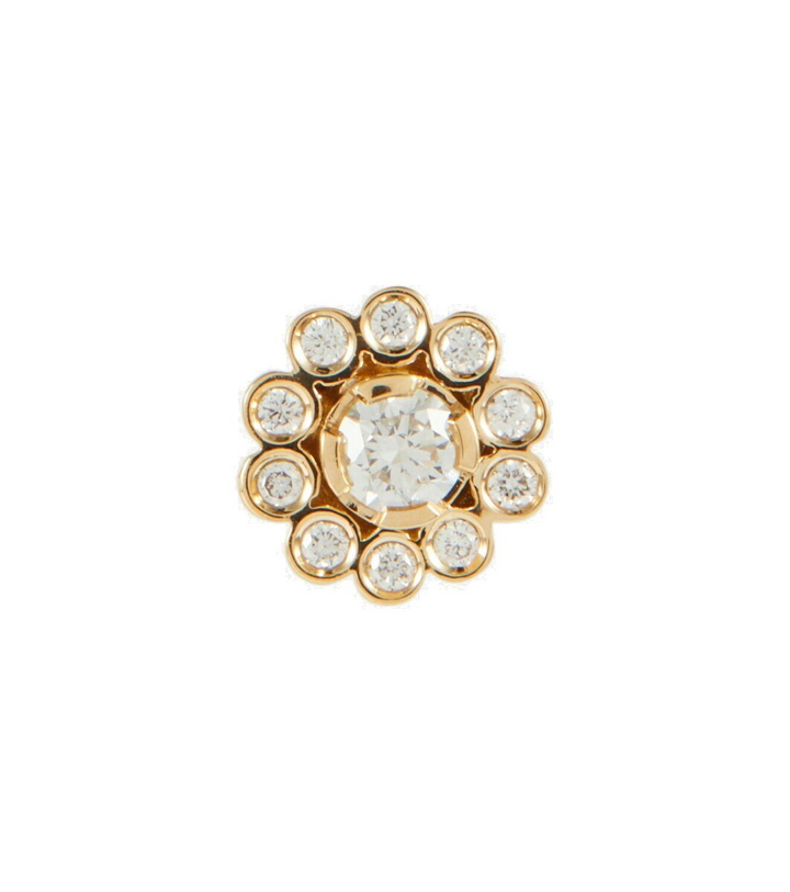 Photo: Sophie Bille Brahe Soleil de Fleur 18kt gold single earring with diamonds