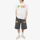 Gucci Men's Rainbow Blade T-Shirt in Sunlight