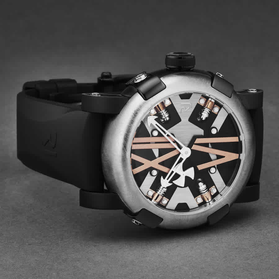 Romain Jerome Steampunk Silver-tone Dial Mens Watch RJ.SP.AU.103.20