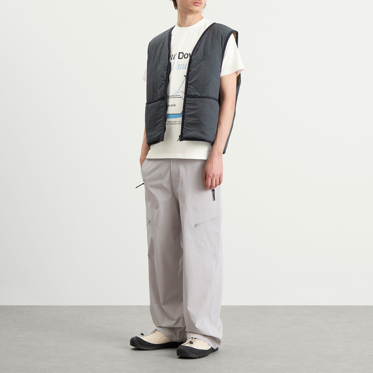 Snow Peak Men's Relaxation T-Shirt in Off White
