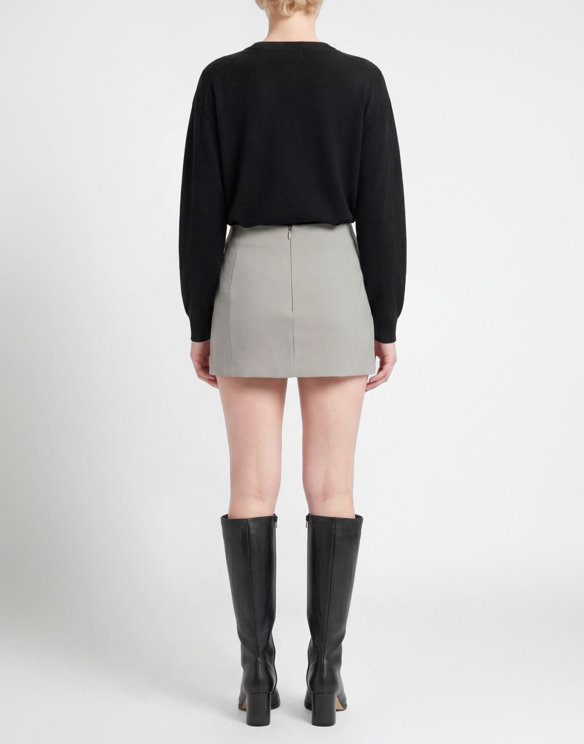 Wardrobe. nyc Womens Mini skirt Light in Grey