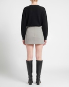 Wardrobe. nyc Womens Mini skirt Light in Grey