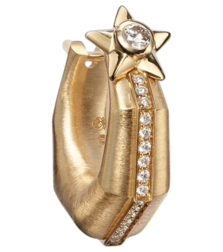 Photo: Marie Lichtenberg Baba Small 18kt gold single earring with diamonds