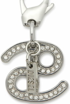 Diesel Metal Cancer charm with rhinestones - Charms and Keyrings - Unisex - Silver