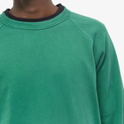 YMC Men's Shrank Crew Sweat in Green