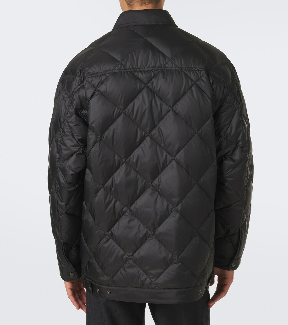 Prada Logo quilted down jacket