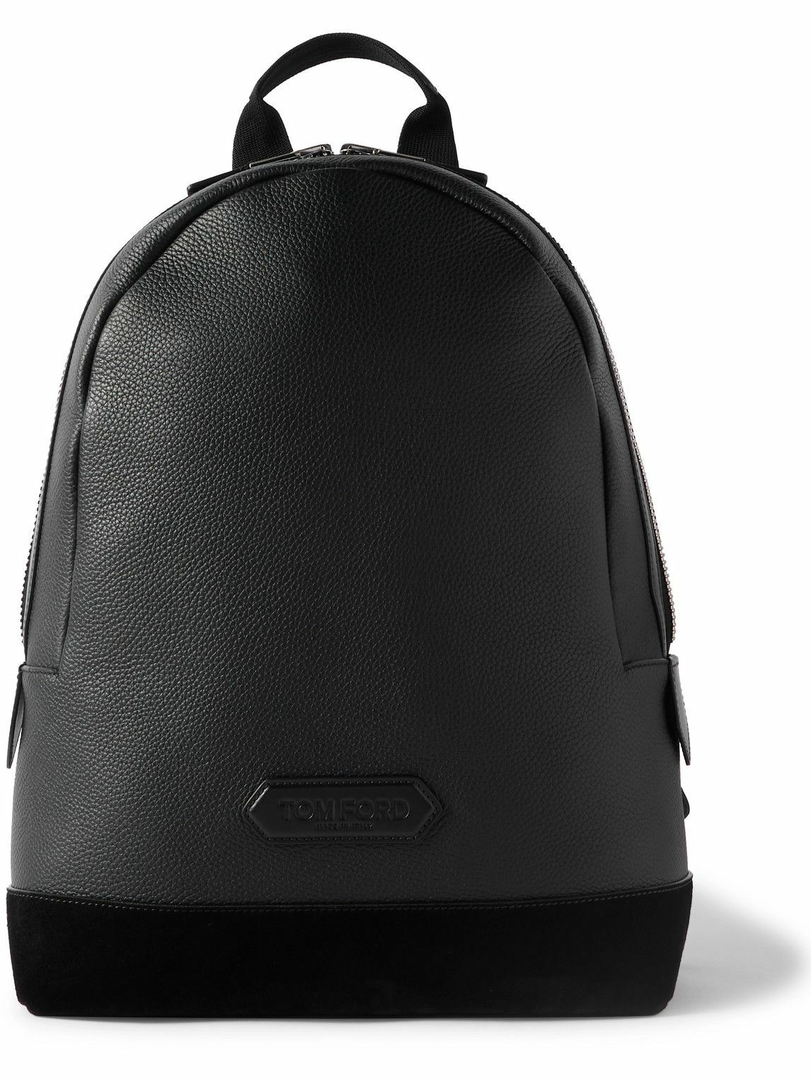 TOM FORD - Buckley Full-Grain Leather-Trimmed Croc-Effect