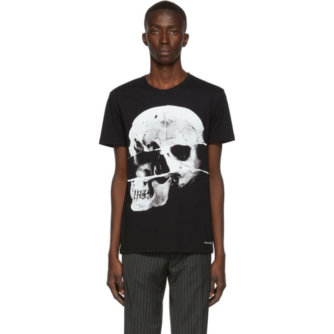 Photo: Alexander McQueen Black Torn Skull T-Shirt