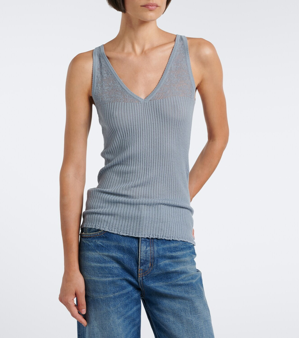 Chloé Knitted wool top and cardigan set