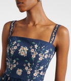 Agua by Agua Bendita Lima floral cotton minidress