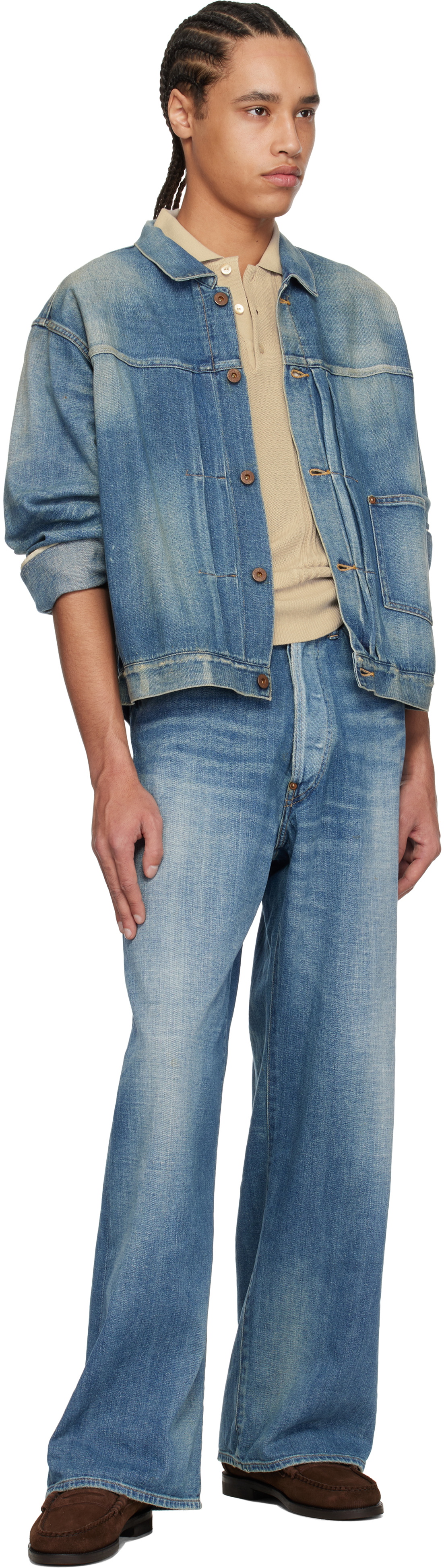 Taiga Takahashi Blue Lot. 704 C.1920's Jeans