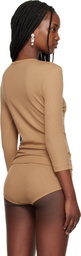 Simone Rocha Beige Embellished Underpinning T-shirt