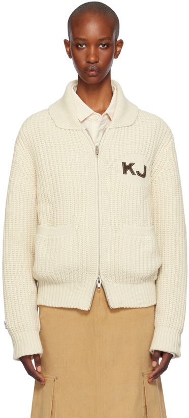 Photo: Kijun Off-White KJ Cowichan Cardigan