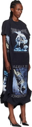 VETEMENTS Black Cradle of Filth Multi T-Shirt Maxi Dress